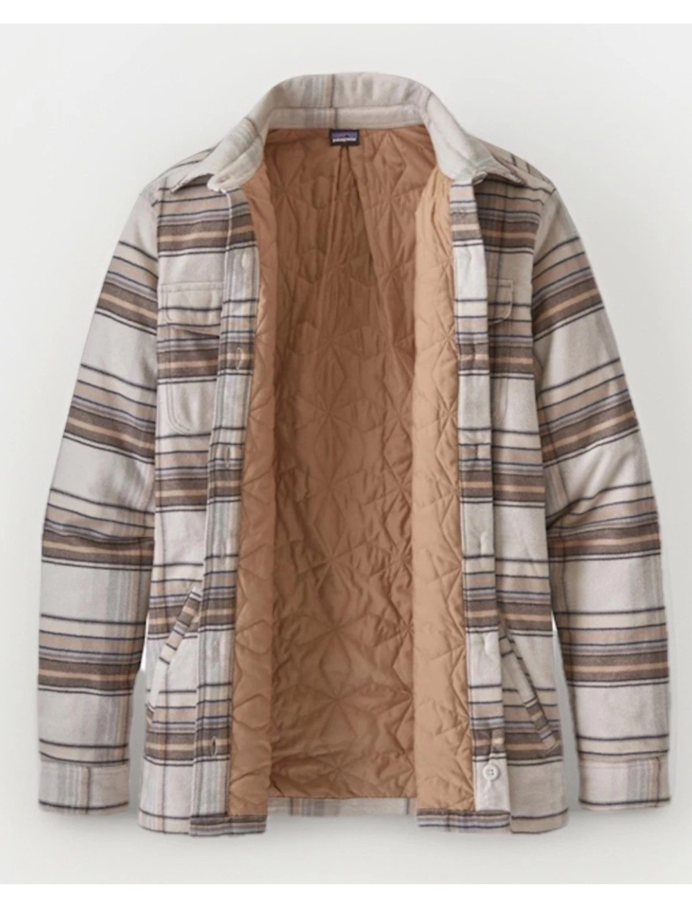 Patagonia Women’s Insulated Fjord Flannel Jacket Shacket (S) Organic Cotton EUC